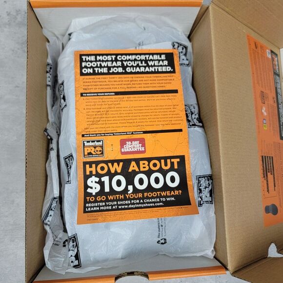 Timberland Pro Alloy Toe Size 5.5 Womens Riveter Slip On Brown Anti-fatigue NWB - Picture 3 of 12